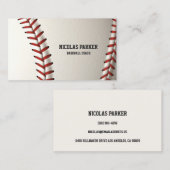 Schaffen Sie Ihren eigenen Baseball Visitenkarte (Vorne/Hinten)