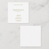 Schaffen Sie Ihren eigenen eleganten modernen Quadratische Visitenkarte (Vorne/Hinten)