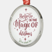 Schaffen Sie Ihren eigenen Glauben an den Zauber d Ornament Aus Metall (Links)