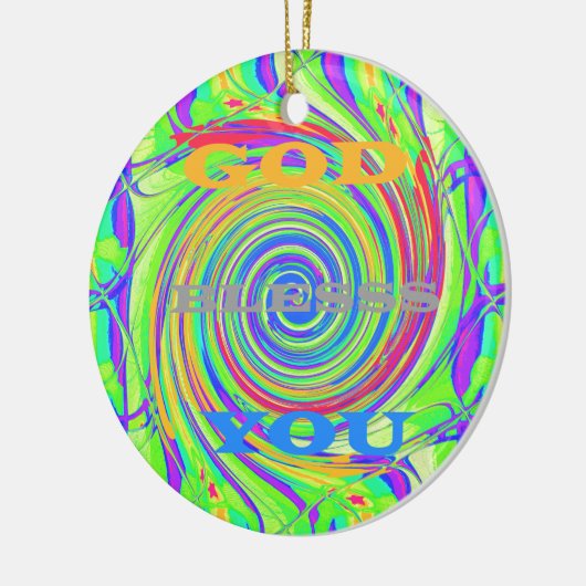 Schaffen Sie Ihren eigenen Gott segne Sie inspirie Keramikornament (Links)