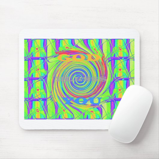Schaffen Sie Ihren eigenen Gott segne Sie inspirie Mousepad (Mit Mouse)
