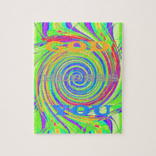 Schaffen Sie Ihren eigenen Gott segne Sie inspirie Puzzle