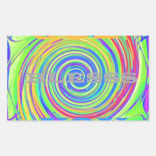 Schaffen Sie Ihren eigenen Gott segne Sie inspirie Rechteckiger Aufkleber (Vorderseite)