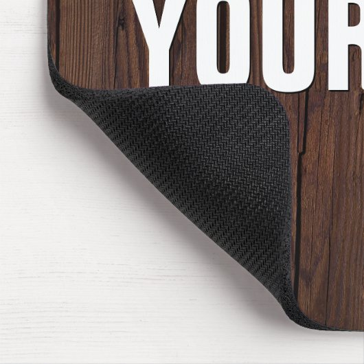 Schaffen Sie Ihren eigenen hölzernen Boden-Blick Mousepad (Ecke)