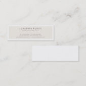 Schaffen Sie Ihren eigenen modernen Mini Visitenkarte (Vorne/Hinten)