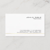 Schaffen Sie Ihren eigenen noblen Schwarz-weißen Visitenkarte (Rückseite)