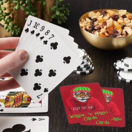 Schaffen Sie Ihren eigenen Winter Magie Tiger Spielkarten