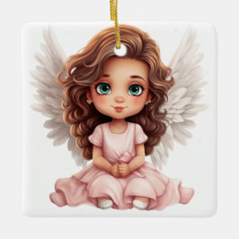 Schaffen Sie Ihren eigenen zauberhaften rosa Weihn Keramikornament