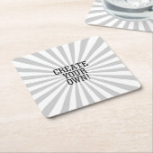 Schaffen Sie leicht Ihre Selbst in einem Schritt Rechteckiger Pappuntersetzer (angewinkelt)