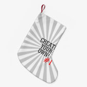 Schaffen Sie leicht Ihre Selbst in zwei Schritten Kleiner Weihnachtsstrumpf (Vorderansicht (hängend))