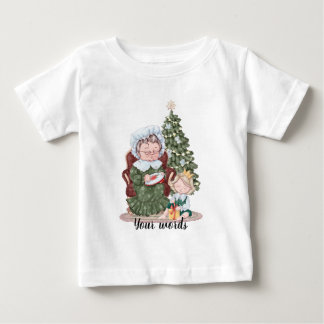 Schaffen Sie mit Oma Ihr eigenes Weihnachtsfest Baby T-shirt