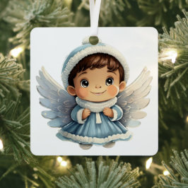 Schaffen Sie sich den 1. Weihnachtsjungen Angel Ih Ornament Aus Metall