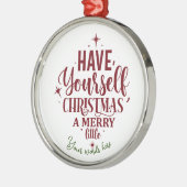 Schaffen Sie sich ein fröhliches Weihnachtsfest Ornament Aus Metall (Links)