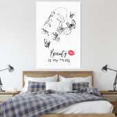 Schaffen Sie sich ein Kunstgeschenk für ihre Schmi Leinwanddruck (Insitu (Schlafzimmer))