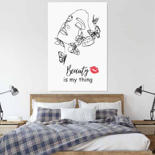 Schaffen Sie sich ein Kunstgeschenk für ihre Schmi Leinwanddruck (Insitu (Schlafzimmer))