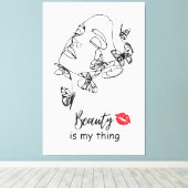 Schaffen Sie sich ein Kunstgeschenk für ihre Schmi Leinwanddruck (Insitu (Holzboden))