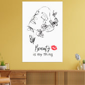 Schaffen Sie sich ein Kunstgeschenk für ihre Schmi Leinwanddruck (Insitu (Wohnzimmer))