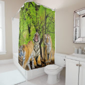 Schaffen Sie sich einen eigenen Wald für Natur- un Duschvorhang (Beispiel)