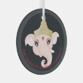 Schaffen Sie sich Ihr eigenes farbenfrohes Ganesh Ornament Aus Glas (Vorderseite Rechts)
