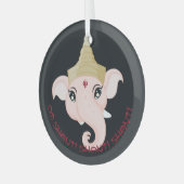 Schaffen Sie sich Ihr eigenes farbenfrohes Ganesh Ornament Aus Glas (Vorderseite links)