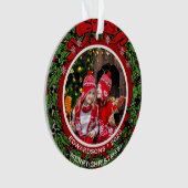 Schaffen Sie sich Ihr eigenes fröhliches Weihnacht Ornament (Vorderseite)