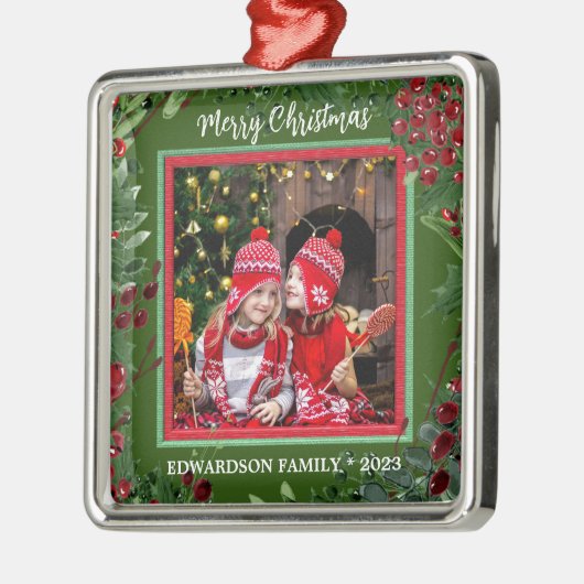 Schaffen Sie sich Ihr eigenes fröhliches Weihnacht Ornament Aus Metall (Links)