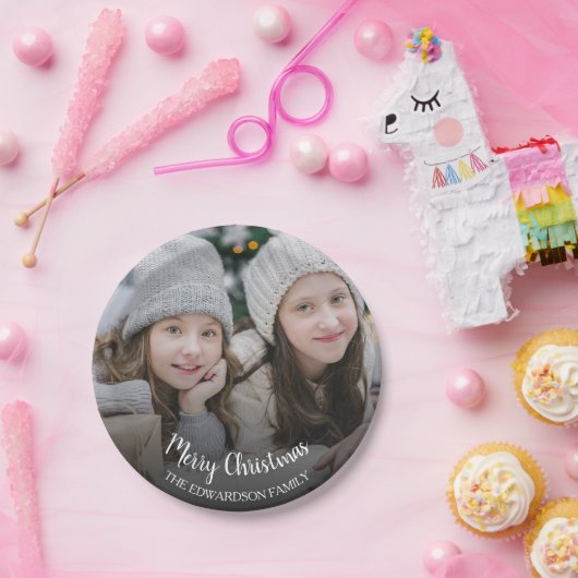 Schaffen Sie sich Ihr eigenes fröhliches Weihnacht Pappteller (Party)