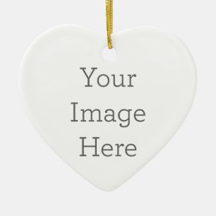 Schaffen Sie sich Ihr eigenes Herz-Ornament Keramik Ornament