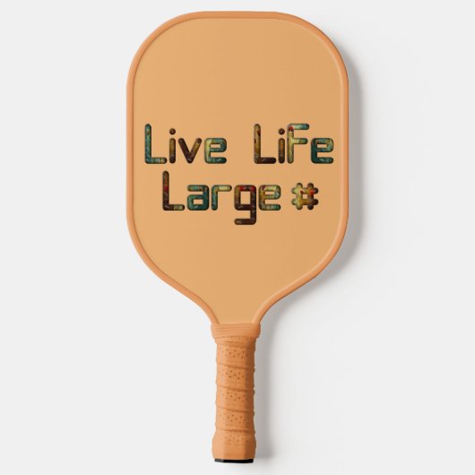 Schaffen Sie sich Ihr eigenes Ich Liebe Frieden un Pickleball Schläger (Rückseite)