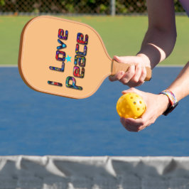 Schaffen Sie sich Ihr eigenes Ich Liebe Frieden un Pickleball Schläger