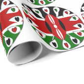 Schaffen Sie sich Ihr eigenes schönes, buntes Keny Geschenkpapier (Rolleneckpunkt)