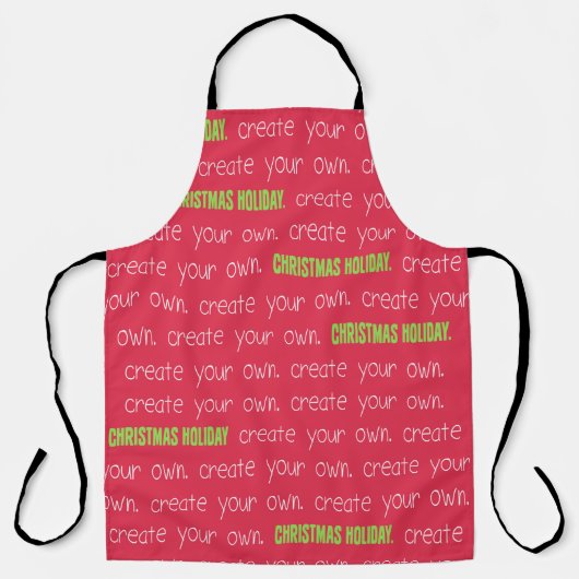 Schaffen Sie sich Ihr eigenes Weihnachten Schürze (Vorderseite)