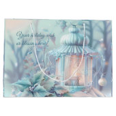 Schaffen Sie sich Ihr eigenes Weihnachtslicht Große Geschenktüte (Rückseite)