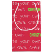 Schaffen Sie sich Ihr eigenes Weihnachtssack-Desig Kleine Geschenktüte (Rückseite)