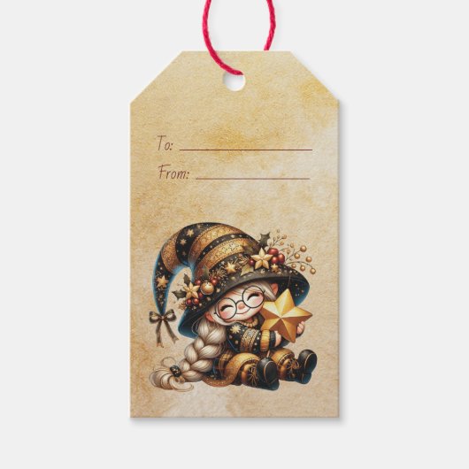 Schaffen Sie sich Ihr eigenes zauberhaftes Weihnac Geschenkanhänger (Vorderseite)