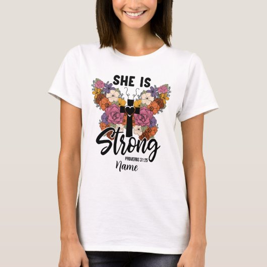 Schaffen Sie sich Ihre eigene Schmetterling & Kreu T-Shirt (Vorderseite)