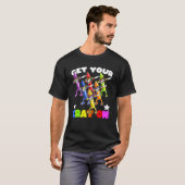 Schaffen Sie sich Ihren Cray auf Crayons, die zurü T-Shirt (Vorne ganz)