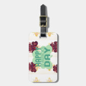 Schaffen Sie sich Ihren eigenen schönen, glücklich Gepäckanhänger (Vorderseite vertikal)