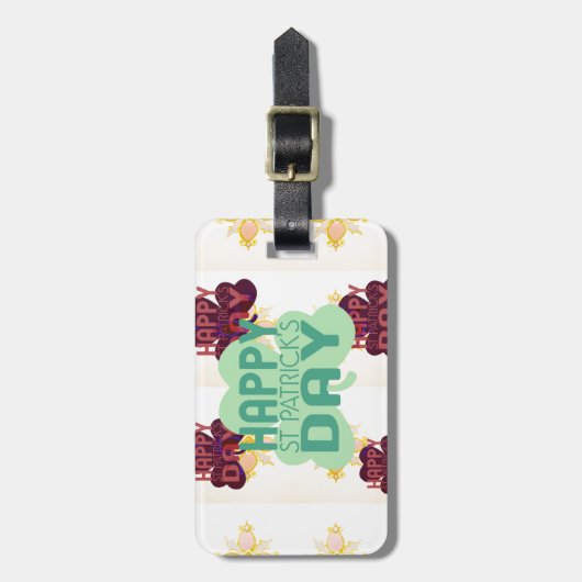 Schaffen Sie sich Ihren eigenen schönen, glücklich Gepäckanhänger (Vorderseite vertikal)