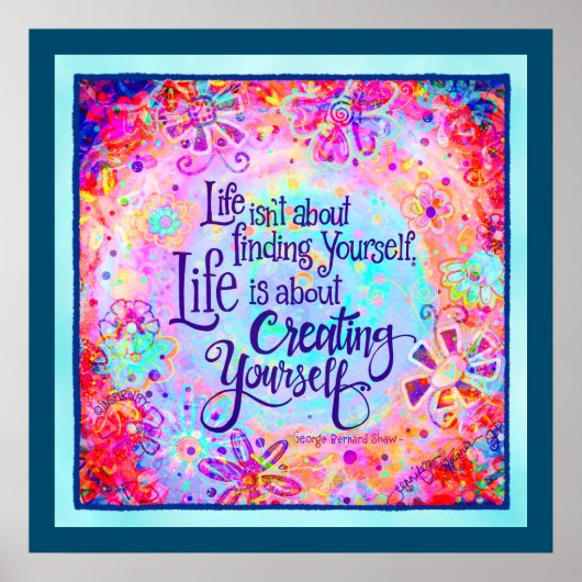 Schaffen Sie sich selbst Inspirierend Kostenvorans Poster (Vorne)