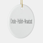 "SCHAFFEN Sie • VERÖFFENTLICHEN Sie • Keramik Ornament (Rechts)