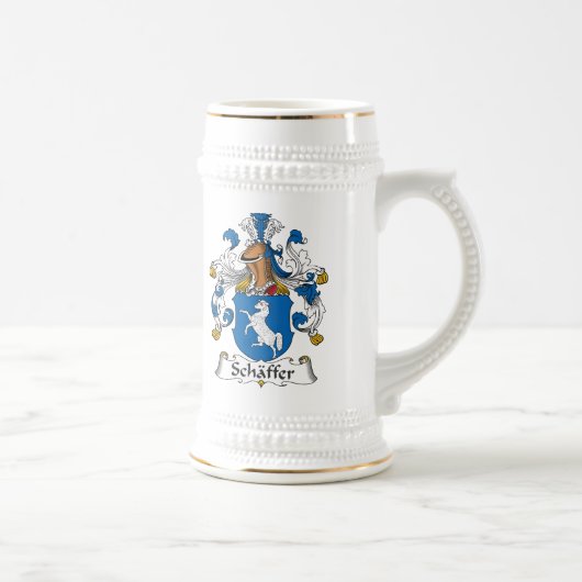 Schaffer Familienwappen Bierglas (Rechts)