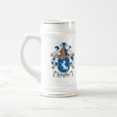 Schaffer Familienwappen Bierglas (Links)