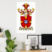 Schäffer Familienwappen Poster (Heimbüro)