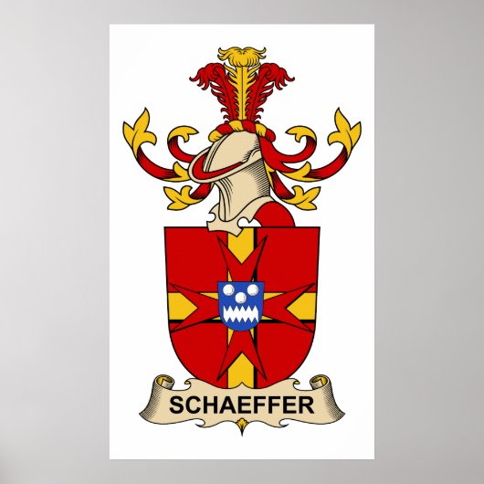 Schäffer Familienwappen Poster (Vorne)