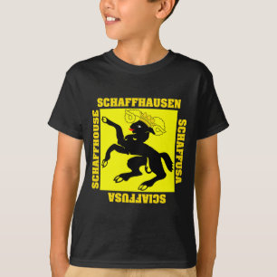 Schaffhausen die Schweiz Bezirk-Flagge T-Shirt