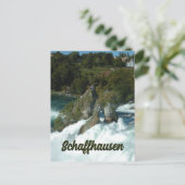 Schaffhausen Landschaftlicher Rheinfall in der Sch Postkarte (Stehend Vorderseite)