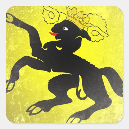 Schaffhausen Quadratischer Aufkleber (Vorderseite)