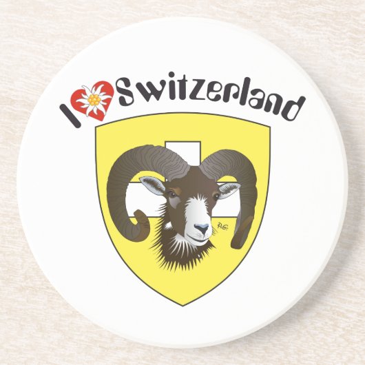 Schaffhausen Schweiz BierŌ Sandstein Untersetzer (Vorne)
