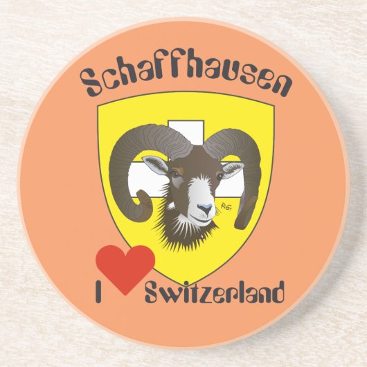 Schaffhausen Schweiz BierŌ Untersetzer (Vorne)